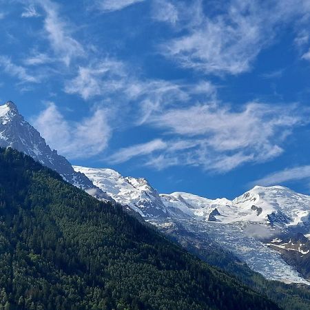 Appartement Le Petit Balcon avec vue sur le Mont-Blanc à Chamonix Extérieur photo